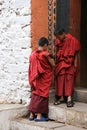 Friendship (Rinpung dzong - Paro - Bhoutan) Royalty Free Stock Photo